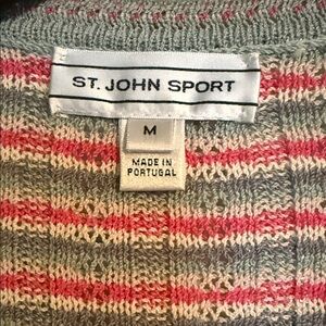 St. John Men's Cardigan in Gray and Pink